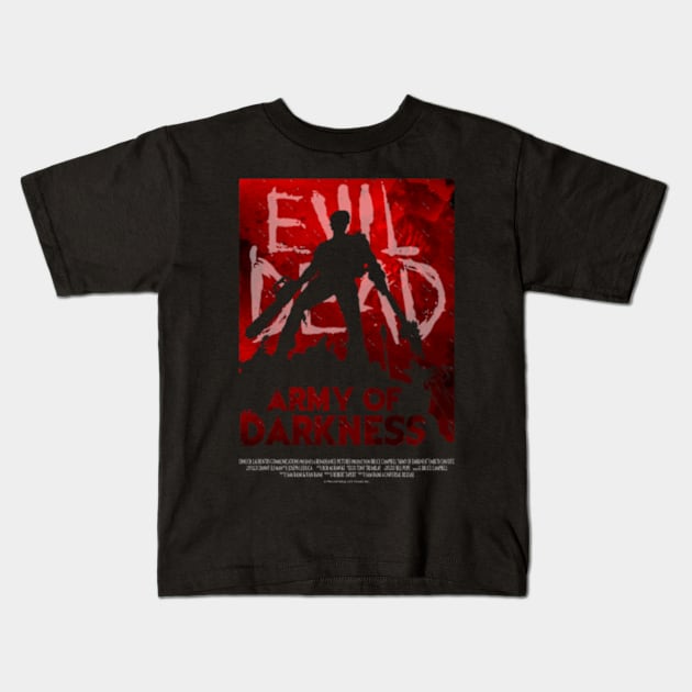 Evil Dead 3 Army of Darkness Kids T-Shirt by perdewtwanaus